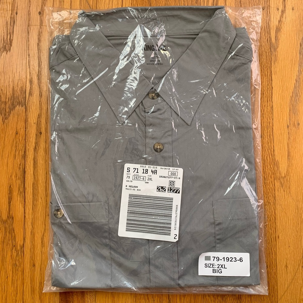 Men’s KingSize Button Down Shirt